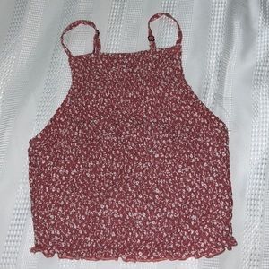 hollister pink halter top